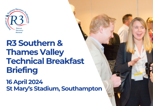 R3 Southern & Thames Valley Technical Breakfast Briefing 