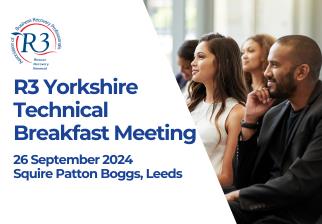 R3 Yorkshire Technical Breakfast Meeting - Save the date