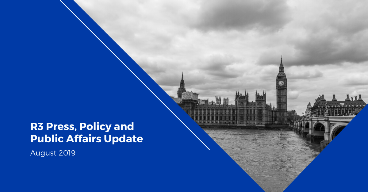 R3: Press and policy update, August 2019