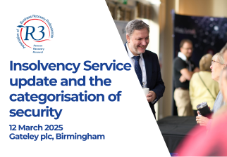Insolvency Service update and the categorisation of security